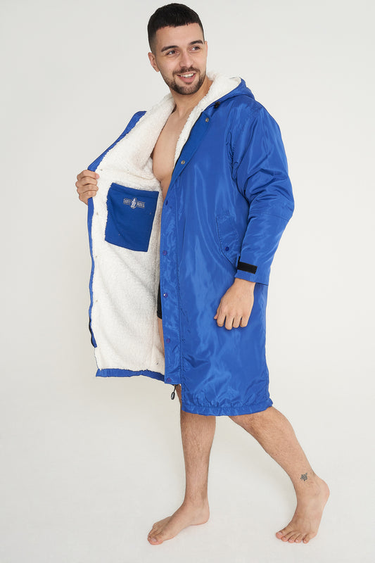 Giant Robes® Blue with White Sherpa Lining