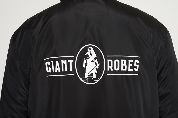 Giant Robes® Black with Red  Sherpa Lining