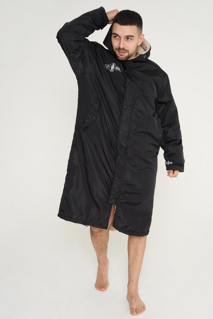 Giant Robes® Black with Beige Sherpa Lining