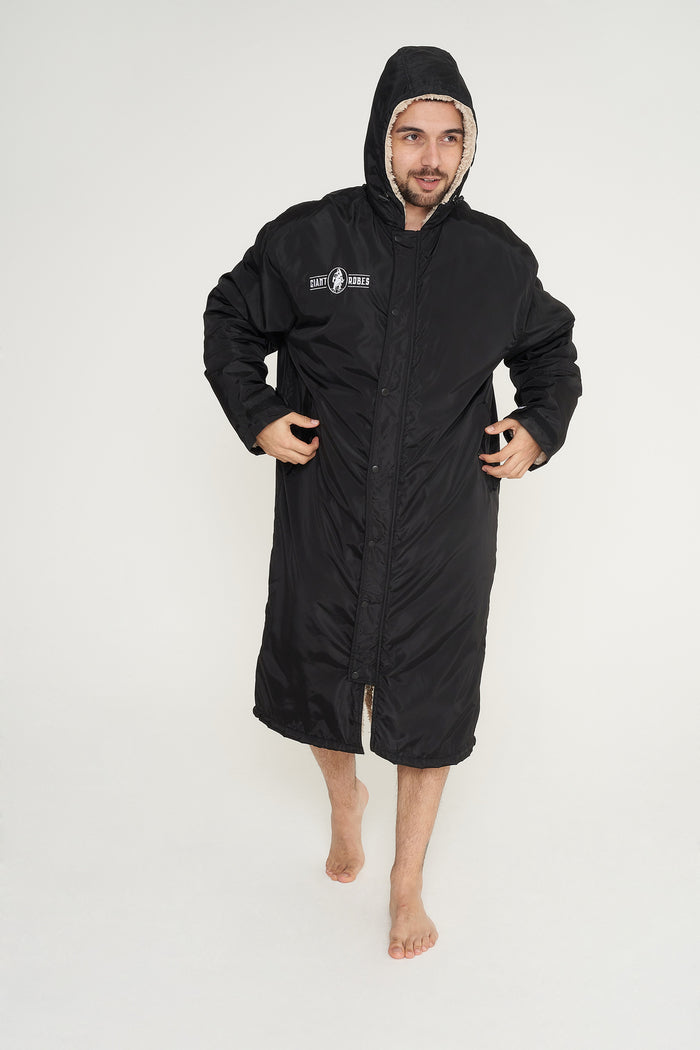 Giant Robes® Black with Beige Sherpa Lining