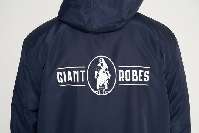 Giant Robes® Navy and White  Sherpa Lining